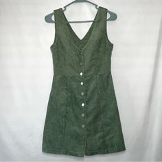 Women's Shein Mod Army Green Corduroy Green Button-Up Dress Size Xs (2) New With Tags - Never Worn - No Signs Of Flaws Or Defects 10% Off Bundle Of 3 Or More Items Vintage Corduroy Dress For Spring, Fitted Corduroy Dresses For Spring, Casual Corduroy Dresses With Button Closure, Corduroy Button-up Dress With Button Closure, Spring Corduroy Dress With Buttons, Fitted Knee-length Corduroy Dress, Casual Spring Mini Dress In Corduroy, Casual Corduroy Mini Dress For Spring, Casual Spring Corduroy Mini Dress