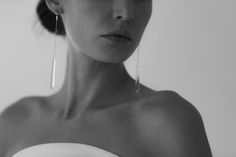 Glass Strand Earrings by A.B. ELLIE Bridal Accessories — A.B. ELLIE Minimalist White Gold Earrings For Evening, Timeless Drop Jewelry For Wedding, Modern Bridal Earrings For Wedding, Modern Teardrop Linear Earrings For Wedding, Modern Drop Linear Earrings For Wedding, Timeless Long Drop Jewelry For Wedding, Timeless Teardrop Bridal Earrings For Wedding, Modern White Bridal Earrings, Modern White Bridal Earrings For Wedding