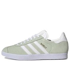 adidas Gazelle GX2206 (SNKR/Skate/Light/Casual/Unisex/Wear-resistant) Casual Green Adidas Skate Shoes, Spring Adidas Lace-up Skate Shoes, Casual Adidas Sneakers For Skateboarding, Adidas Skate Shoes For Sports In Spring, Adidas Skate Shoes For Spring Sports, Adidas Casual Skate Shoes With Laces, Adidas Casual Skate Shoes, Casual Adidas Skate Shoes With Laces, Casual Adidas Skate Shoes