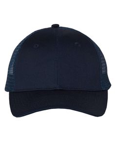 Mesh-Back Trucker Cap - NAVY - ADJUSTABLE | Valucap Mesh-Back Trucker Cap in Navy Blue Size Adjustable | 80/20 Polyester/cotton Trucker Cap, Trucker Hat, Navy Blue, Mesh, Navy, Hats, Free Shipping, Blue