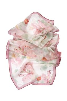 An Elizabetta long silk scarf will make any outfit you wear look fabulous. A delicate floral pattern to give your outfit a feminine accent. 100% Made in Como, Italy. Figure flattering size: Approx. 20” x 67". Years of trial and error taught us that this size scarf is one of the simplest to style and makes every woman look chic. 100% silk Georgette: A soft, super lightweight, slightly crinkly, sheer fabric that drapes beautifully. Pure luxury, naturally dyed: We use non-toxic vegetable dyes that Italian Silk Scarf, Wardrobe Refresh, Long Silk Scarf, Trial And Error, Como Italy, Small Boutique, Handbag Handles, Scarf For Women, Antique Roses