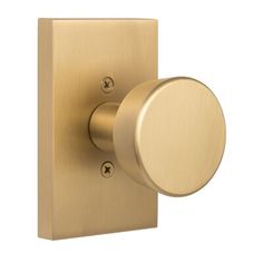 an image of a gold door knob on a white background