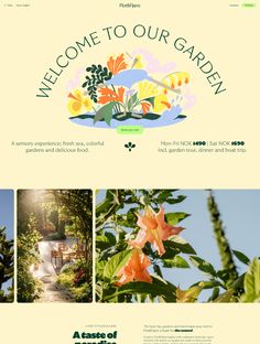 an image of the garden website