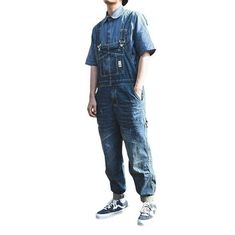 Make a statement this Spring-Summer with our Urban Men's Jeans Jumpsuit from the 2023 Collection! Crafted with street style in mind. this medium wash. loose-fitting jumpsuit features suspenders and buttons closure for an edgy. unique look.Why You'll Love It Distinctive Features: Street style. medium wash. loose-fitting. suspenders & buttons closure ââ‚?this jumpsuit is designed to make a statement! Premium Quality: Durable and stylish. this jumpsuit is made with premium quality denim for a long- Casual Blue Washed Shortalls, Blue Overalls With Pockets For Streetwear, Casual Relaxed Fit Jumpsuits And Rompers For Streetwear, Casual Jumpsuits And Rompers With Relaxed Fit For Streetwear, Relaxed Fit Utility Overalls For Streetwear, Casual Streetwear Jumpsuits And Overalls, Casual Streetwear Overalls, Casual Streetwear Overalls And Rompers, Casual Streetwear Jumpsuits And Rompers Overall