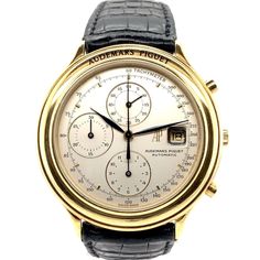 Audemars Piguet Huitième Chronograph 18K Yellow Gold Ref. 25644 Audemars Piguet Diver, Dream Watches, Jaeger Lecoultre, Painted Sticks, 3 O Clock, Tic Tac, Men's Watches, Luxury Watches For Men, Beautiful Watches