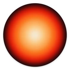 an orange and red sphere on a white background