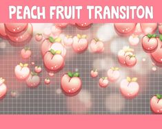 an image of peach fruit transition