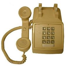 an old style telephone is shown on a white background