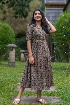 Casual Wear – KULINA Frock Designs For Women, Chic Essentials, Frock Models, Stylish Closet, Simple Long Dress, Kalamkari Dresses, Frocks And Gowns