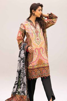 Brand: Gul AhmedProduct: CL-42233Collection: Gul Ahmed Summer Story Vol-02 Unstitched Lawn CollectionFabric: Lawn PRODUCT DETAILS: Printed Lawn Dupatta – 2.5 Meters Printed Lawn Shirt – 1.75 Meters Dyed Trouser – 1.75 Meters DISCLAIMER:* Lining, Laces, and Tassels are not included in unstitched variants.* Embellishment items in stitched outfits are subject to market availability.* Product color may vary due to photographic lighting or your device settings. CARE INSTRUCTIONS: Extra Fabric Has Been Used For Shoot Original Color May Vary Slightly From The Picture Dry Clean Recommended Iron The Clothes At Moderate Temperature Do Not Use Bleach, Or Stain Removing Chemicals Damp Fabric Should Not Be Exposed To Sunlight Gul Ahmed Summer Story Vol-02 Unstitched Lawn Collection Authenticity Guarant Multicolor Silk Lawn Suit With Dabka, Silk Lawn Suit With Multicolor Dabka, Silk Lawn Suit With Dabka In Multicolor, Silk Lawn Suit With Multicolor Dabka Embroidery, Silk Lawn Suit With Dabka And Multicolor, Elegant Fitted Sets With Multicolor Embroidery, Elegant Multicolor Unstitched Suit With Printed Motifs, Unstitched Suit With Multicolor Embroidery And Dupatta, Elegant Multicolor Silk Lawn Suit