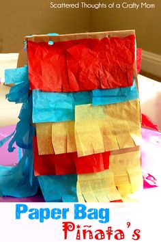 paper bag pinata's for kids to make