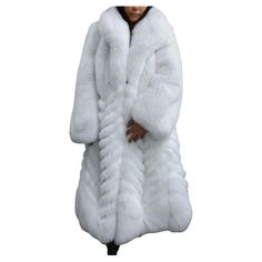 Luxury Long Fur Coat, Luxury White Fur Coat For Winter, White Fur Coat For Formal Winter Occasions, Luxury White Winter Fur Coat, White Luxury Faux Fur Coat, Luxury White Faux Fur Coat, Luxury Winter White Long Sleeve Fur Coat, White Formal Fur Coat For Winter, White Formal Winter Fur Coat