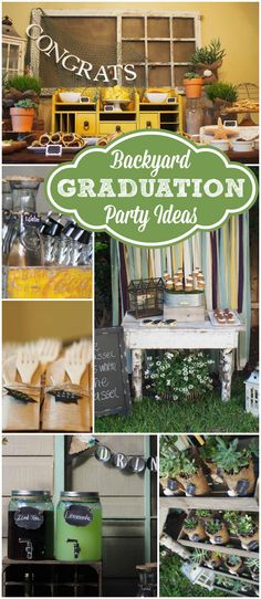 the back yard graduation party ideas