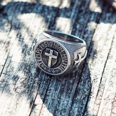 Knights Templar Ring ⋆ Buy online - $245 ⋆ Silver ring (crosses and shield) Heirloom Silver Rings For Commemoration, Symbolic Rings With Polished Finish For Commemoration, Silver Sterling Engraved Ring For Commemoration, Heirloom Silver Jewelry For Commemoration, Symbolic Silver Hallmarked Rings, Commemorative Sterling Silver Rings, Symbolic Silver Ring For Commemoration, Silver Symbolic Engraved Ring For Commemoration, Symbolic Sterling Silver Engraved Ring For Commemoration