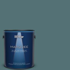 the behr marquee paint is dark blue and it's in a black background