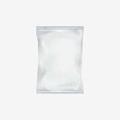 an empty plastic bag on a white background