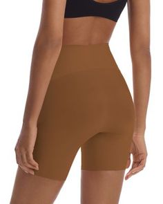 Commando Zone Smoothing Shorts Seamless Shorts, Independent Designers Fashion, Shapewear, Caramel, Couture