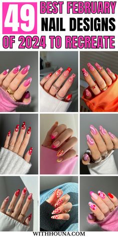 February is the month of love and there is nothing one way to celebrate it than getting your February nails of 2024 done. Thus, we’ve got you the best February nails, February nail designs 2024, February nails ideas Valentine’s Day, February nail colors 2024, simple February nails, February nails ideas, cute February nails, February nail colors, February nails Valentine’s Day, and so much more. Nails For February 2024, End Of February Nails, February Nails 2024, Valentine’s Day Nail Designs