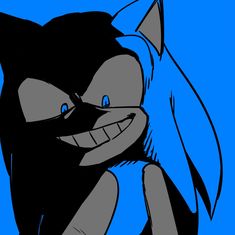 an image of a cartoon character with blue eyes and black hair smiling at the camera