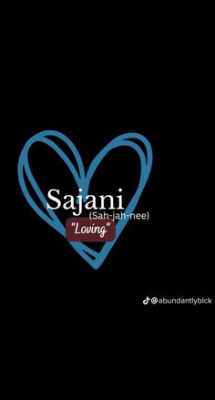 a heart with the words saanii on it and an image of two hearts