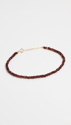 JIA JIA 14k January Birthstone Bracelet | Shopbop Birthstone Bracelet, January Birthstone, Birthstone Bracelets, 14k Gold Ring, Gold Ring, Birthstone, Garnet, Gold Rings, New Arrivals