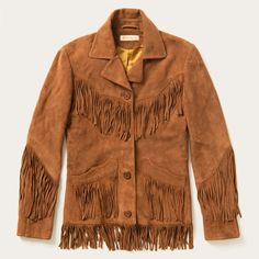 Lamb Suede Fringed Jacket | Stetson Western Jacket Women, Fringed Jacket, Festival Jacket, Western Jacket, Western Women, Suede Fringe Jacket, Wide Trousers, Casual Outerwear, Fringe Jacket