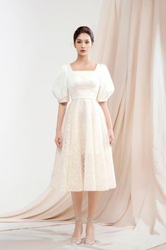 White Jean Dress, Irene Dress, Types Of Lace, Mean Blvd, Coffee Dates, Church Dresses, Jane Dress, Silk Lace, Couture Details