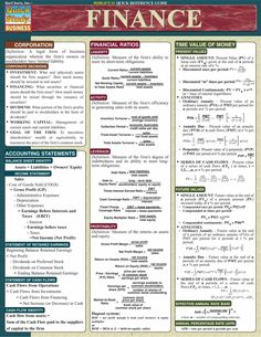 the financial statement for finance is shown in red and green, as well as an image of