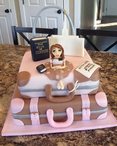 Sister Missionary Suitcase Cake Farewell Cake Ideas, Mission Farewell, Missionary Homecoming, Suitcase Cake, Farewell Cake, Cake For Boyfriend