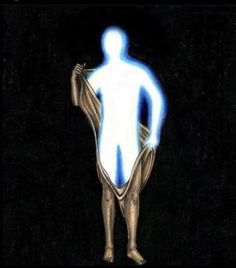 a drawing of a man with his hands in his pockets and the light coming from behind him