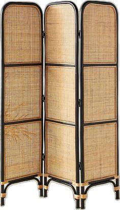 Mcm Room Divider, Storage Screen, Mcm Room, Rattan Room Divider, Studio Apartment Room Divider, Rattan Room, Room Divider Ideas, A Studio Apartment, Divider Ideas