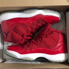 Size 6y They Are Red Air Jordan’s 11’s Bg Color, Jordan Red, Air Jordan 11 Retro, Shoes Air, Jordan 11 Retro, Air Jordan 11, Kids Jordans, Boys Sneakers, Big Boy