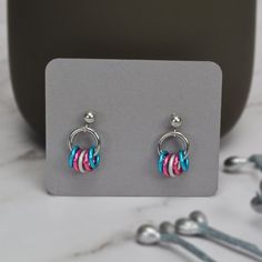 Trans Flag Earrings, Trans Jewelry, Trans Earrings, Trans Diy, Pride Jewelry Diy, Gay Earrings, Pan Pride Flag, Gay Jewelry, Pride Accessories