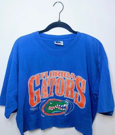 Upcycled UF Game Day Wear Size : XL can be acid washed upon request! Casual Crew Neck Upcycled Top, Casual Upcycled Tops For Streetwear, Casual Upcycled Streetwear Tops, Casual Upcycled Short Sleeve T-shirt, Casual Short Sleeve Upcycled T-shirt, Casual Blue Upcycled Top, Uf Game Day, Uf Gators, University Of Florida