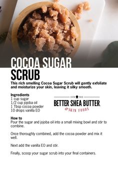 Brown Sugar Scrub, Body Scrub Recipe, Sugar Scrub Homemade, Homemade Scrub