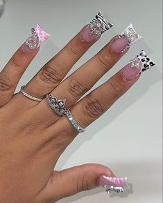 Duck Nail Inspo Y2k, Duck Nail Designs Y2k Short, Short Acrylic Nails Y2k, Y2k Nails Duck, Braiders Nails, Short Y2k Nails, Nails Designs Ombre, Y2k Duck Nails