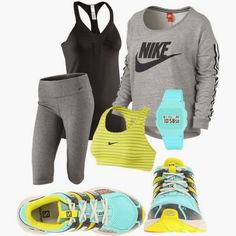 Goal Outfits, Nike Cheap, Stylish Workout Clothes, Clothing Nike, Sports Outfit, Fitness Outfits