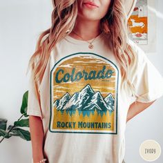 This Gender-Neutral Adult T-shirts item by TriangleThreadsShop has 4 favorites from Etsy shoppers. Ships from San Jose, CA. Listed on Jan 10, 2024 Real Estate Client Gifts, Colorado Shirt, Granola Girl Aesthetic, National Park Shirt, Oversized T Shirt Dress, Mountain Shirt, Hiking Shirt, Granola Girl, Rocky Mountain National