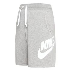 Nike Sportswear Loose Running Sports Shorts Gray AR2376-064 (Men's/Loose Fit/Gift Recommend/Gift to Boyfriend) Nike Sports Shorts With Side Pockets, Nike Sportswear Shorts With Side Pockets, Nike Sportswear Bottoms For Leisure, Gray Sportswear Activewear For Leisure, Gray Sportswear For Leisure, Cotton Sports Shorts, Nike Short Bottoms For Sports, Nike Casual Activewear With Short Legs, Casual Short Sweatpants For Sports