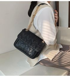 Material: PU
Texture: Soft
Closed: Buckle
Size: 9.1"L x 3.5"W x 7.9"H in; It is enough to hold daily stuffs including cell phones, sunglasses, wallet, key etc.
Shoulder strap length: 43.3in Black Handheld Shoulder Bag With Mobile Phone Holder, Black Handheld Shoulder Bag With Mobile Phone Bag, Black Handheld Shoulder Bag With Mobile Phone Pocket, Trendy Large Capacity Black Phone Bag, Black Square Mobile Phone Shoulder Bag, Portable Black Shoulder Bag For Office, Trendy Black Phone Bag For Office, Office Portable Black Shoulder Bag, Office Black Portable Shoulder Bag