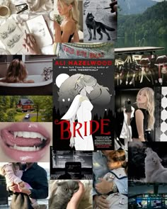 a collage of photos with the words bride written on them and pictures of people