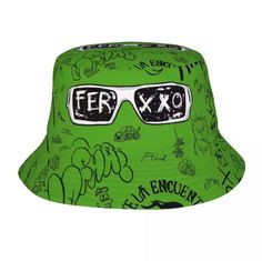 Feid Hat Ferxxo Cap Green 90s Rappers, Hats Beach, Green Street, Fisherman Hat, Rap Music, Bucket Hats, Trucker Cap, Beach Vacation, Caps Hats