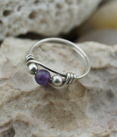 Wire Beads, Band Art, Twisted Wire, Purple Band, Sterling Jewelry, Silver Jewelry Handmade, Deco Jewelry, Art Deco Jewelry, Post Pictures