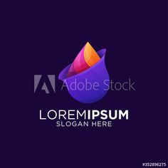 abstract logo design with colorful shapes in the shape of a flower, suitable for business and company