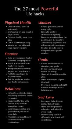 Transform your life with practical, daily steps designed for Personal Growth and Self Development. From improving Health and Mindset to achieving Personal Growth Goals and strengthening Self Confidence, these tips empower you to build routines that inspire progress. Embrace these small changes for a fulfilling journey of Growth and Development and stay committed to becoming your best self. Goals For Personal Growth, How To Build Your Personality, Healthy Mindset Tips, Self Change Ideas, Self Development Habits, How To Change Yourself Mentally, How To Plan Your Goals, How To Live By Yourself, Self Development Topics