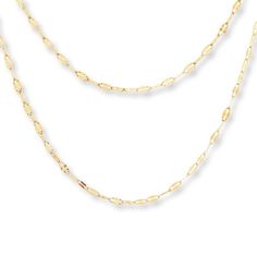 This double-strand Singapore chain necklace is crafted of shining 14K yellow gold. The 16-inch necklace secures with a lobster clasp. Gold Stock, Jewelry Advice, 16 Inch Necklace, Kay Jewelers, Accessories Jewelry Necklace, Rings Necklaces, Cultured Pearls, Chain Styles, Necklace Designs