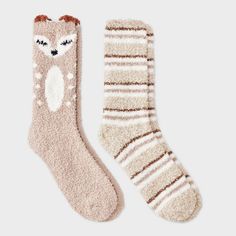 Enhance comfort with Women's Deer 2pk Cozy Crew Socks in Tan/Ivory 4-10. Designed with smooth toe seams making it ideal for women on the go. Made from a blend of polyester and spandex and other fibers, these socks provide the perfect stretch and fit. The lightweight knit fabric ensures all-day comfort, while the crew length keeps them securely in place. Soft Beige Winter Socks, Snug Soft Beige Socks, Soft Snug Beige Socks, Snug Beige Soft Socks, Soft Beige Socks For Fall, Cozy Soft Beige Socks, Soft Cream Socks For Fall, Cozy Cream Soft Socks, Cozy Soft Cream Socks