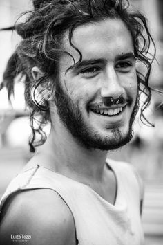 Piercing Septum, Man Bun, Corte De Cabelo Masculino, Moustaches, Long Curly Hair, Long Hair Styles Men, Boy Hairstyles, Hair And Beard Styles