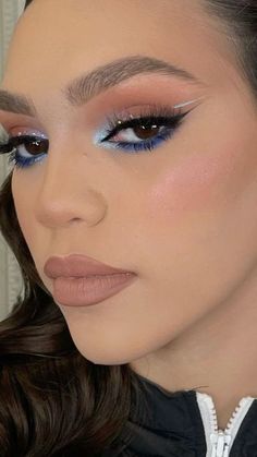 Royal Blue Makeup Looks, Eye Makeup Guide, Formal Makeup, Event Makeup, Swag Makeup, Ethereal Makeup, Beautiful Eye Makeup, Makeup Transformation, Makeup Obsession