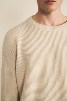 Meet Edward, the 100% ethical cashmere jumper which will bring a new definition to ‘basic’. The perfection of its round neck as well as its English rib and oversized cut give it a sophisticated, elegant yet understated look. Did we mention it is unisex? It will soon become one of your closet essentials; enhance it with a shirt collar, a necklace or a scarf. Charlotte’s fashion tip: ‘I love this design for the rib knitted work that adds a new depth to the cashmere. The oversized cut of the Edward Elegant Oversized Ribbed Sweater, Relaxed Fit Cashmere Sweater With Ribbed Detail, Relaxed Fit Ribbed Cashmere Sweater, Ribbed Cashmere Sweater In Relaxed Fit, Cashmere Ribbed Sweater With Relaxed Fit, Solid Color Ribbed Cashmere Tops, Ribbed Cashmere Tops, Classic Oversized Ribbed Sweater, Classic Ribbed Cashmere Sweater